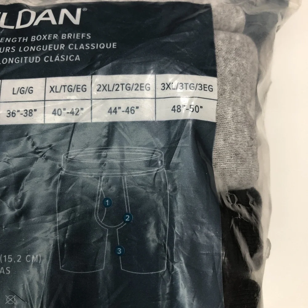 Gildan Boxer Briefs‎ Men's Size 3XL 48'-50